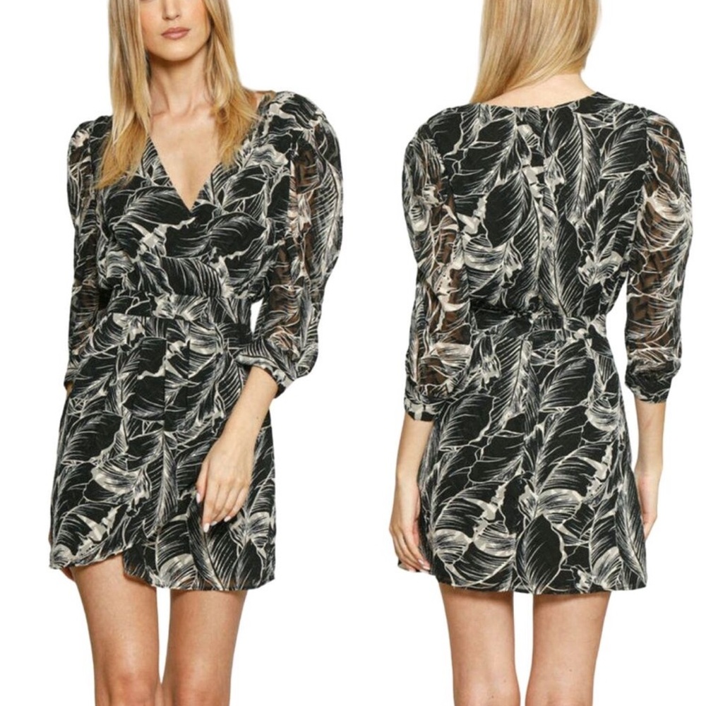 Walter Baker - Women’s Adriana Dress - Black/Off-White (Size 6)